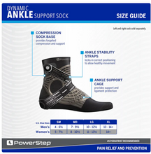 Load image into Gallery viewer, PowerStep® Dynamic Ankle Support Sock