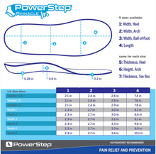 Load image into Gallery viewer, PowerStep® Pinnacle Junior Insoles