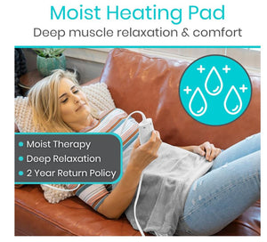 Vive Moist Heating Pad - Electric Heated Warming Hot Wrap